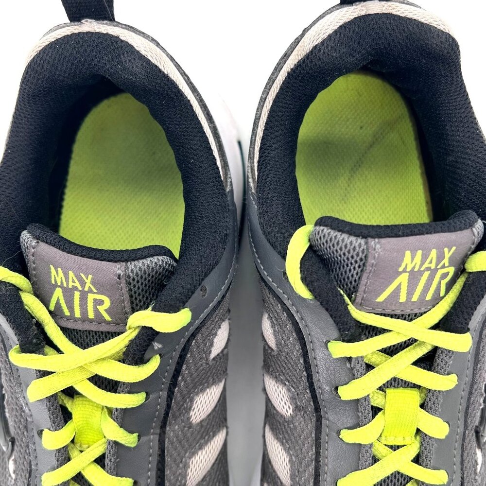Nike Air Max Running Shoes Mens Size 8.5 Gray & Neon Green Jogging Workout - Picture 11 of 15